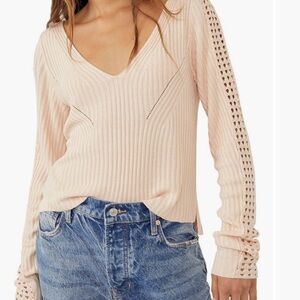 Free People Starlight Ribbed Tunic Sweater